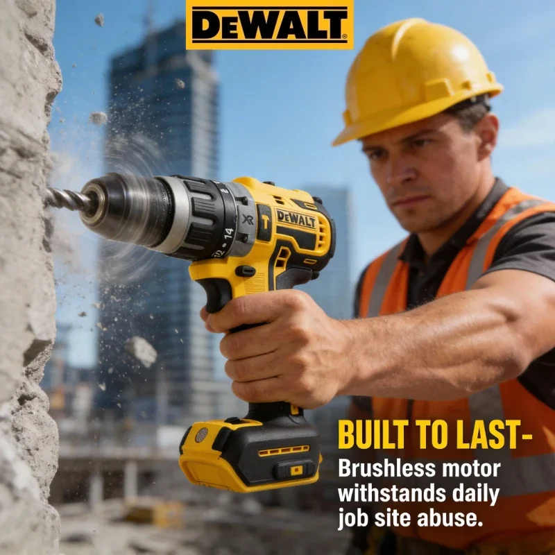 DEWALT DCD796 Brushless Cordless Impact Drill, 20V Lithium Power Drill, Battery Not Included