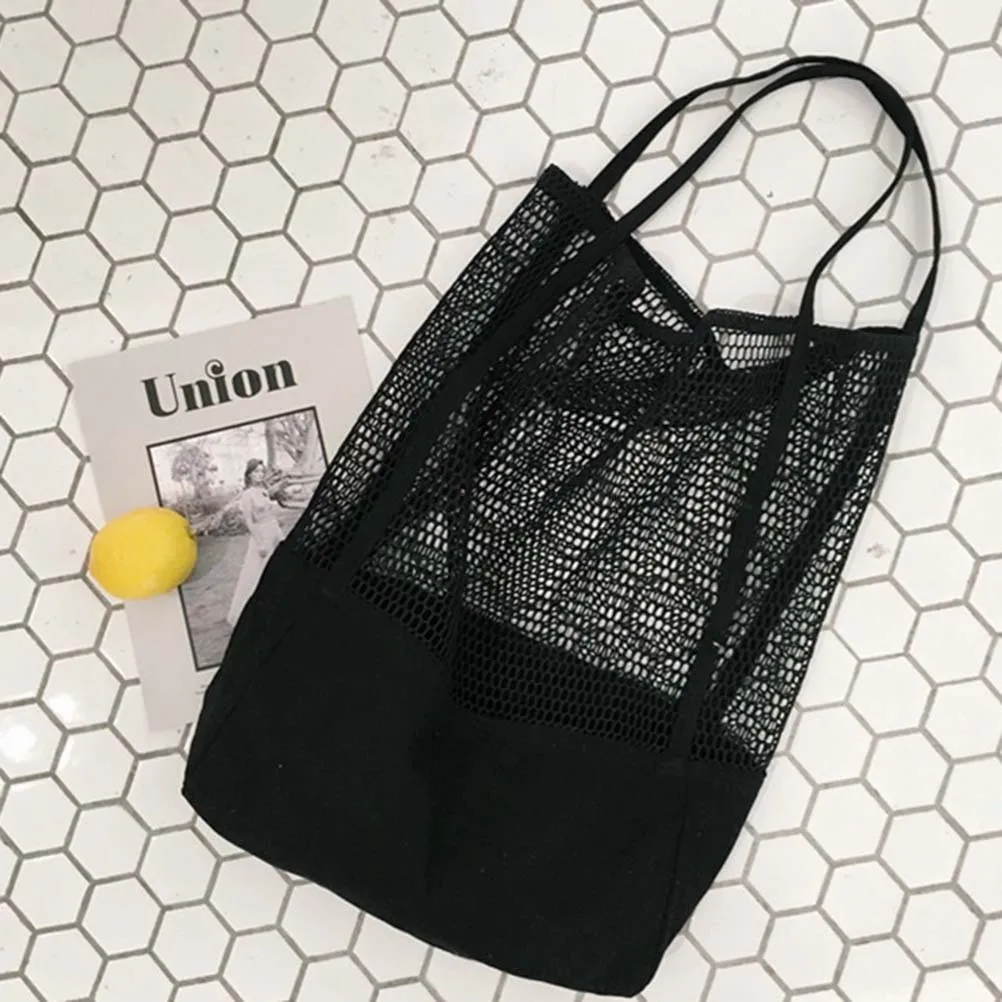 

Mesh Shopping Bag Reusable Washable Lightweight Expandable Grocery Tote For Vegetables Fruits Snacks Beach Picnic Daily Use