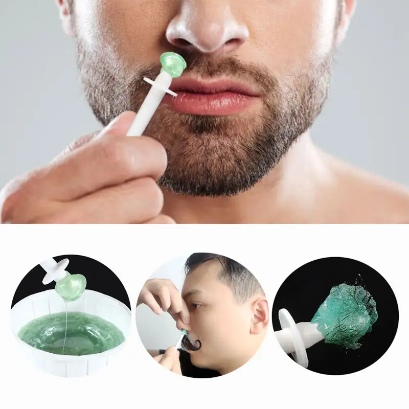 Painless Nose Hair Removal Wax Kit Home Beauty Nose Ear Depilator Waxing Tools Nose Ear Lips Hair Cleaning Wax Beads Set Safety - Image 6