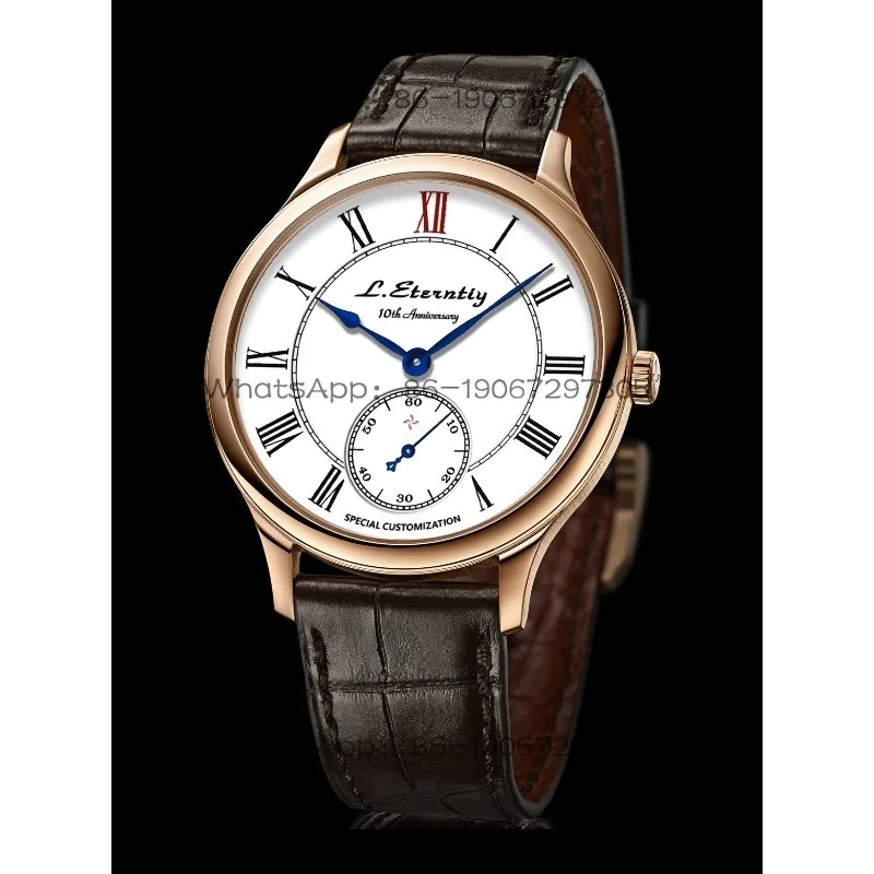 Mechanical Watch Vintage Business Enamel Blue Needle Surface