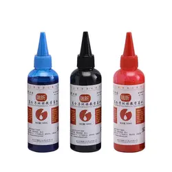 100ml Whiteboard Marker Ink Erasable Ink RefillableTeaching Whiteboard Marker Refill Liquid Black Red Blue Water-based