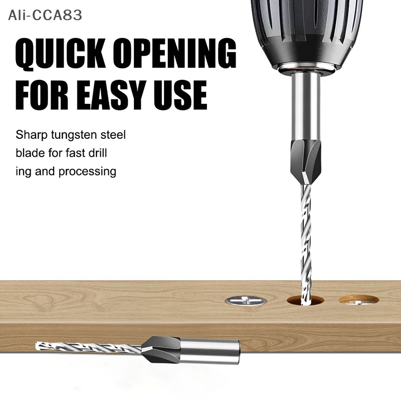 1 Piece DIY Accessories Woodworking Four Edge Countersink Drill Alloy Drill Cone Drill Screw Countersink Drill Bit