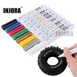 INJORA 2PCS RC Car Tire Paint Marker Drawing Pen Tool for RC Car Crawler Axial SCX10 TRX4 TRX6 Redcat Gen8