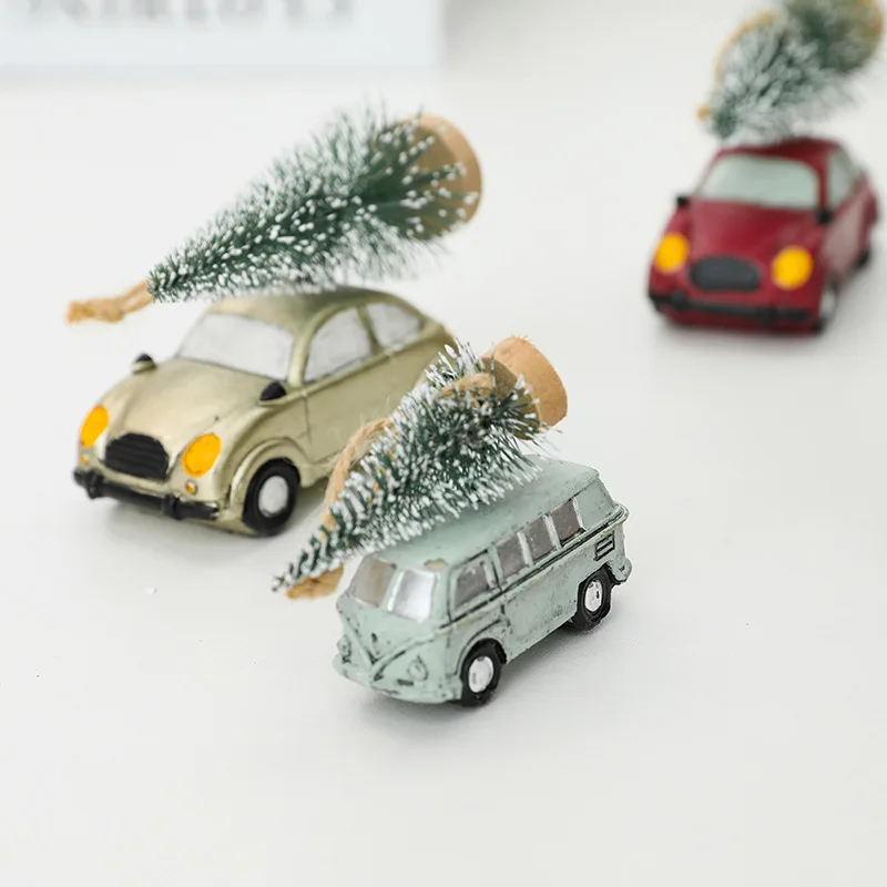 

Christmas Decorations Creative Small Car Hanging Christmas Car Hanging Decoration Small Tree Christmas Tree Resin Hanging