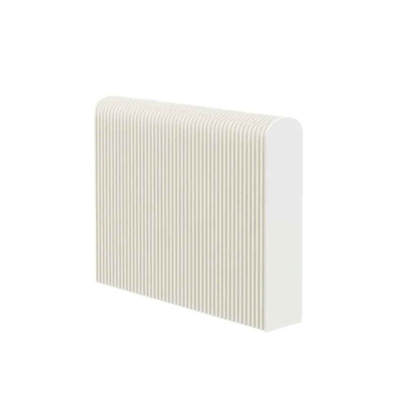 Round Top Folding Paper Screen, No Drill Self-assemble Partition for Entry & Workplace