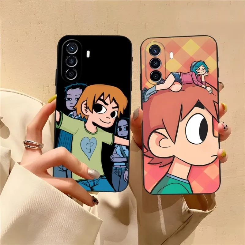 Cartoon Scott Pilgrim Vs Phone Case Funda For Huawei P30 P40 P50 P10 P20 Lite Mate 40 Pro Plus Psmart Z 6 7 5 Back Cover