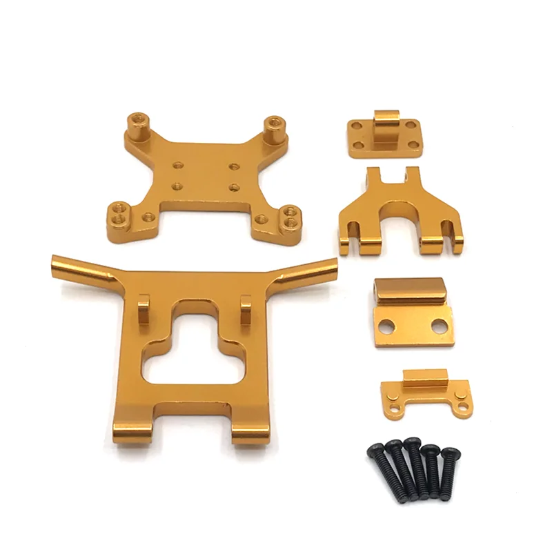 Utilizzato per WLtoys 1/14 144010 144001 144002 1/12 124016 124017 124018 124019 RC ricambi auto ammortizzatore paraurti anteriore in metallo