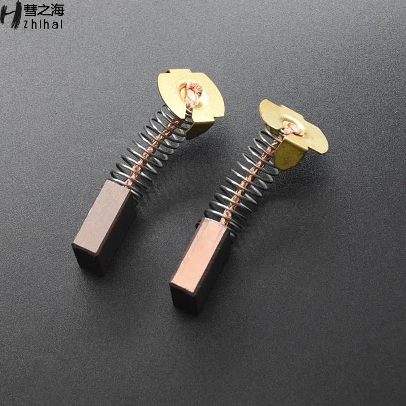 

2PC high copper DC motor 7 * 17 * 18 spring carbon brush general wear-resistant specifications support customization
