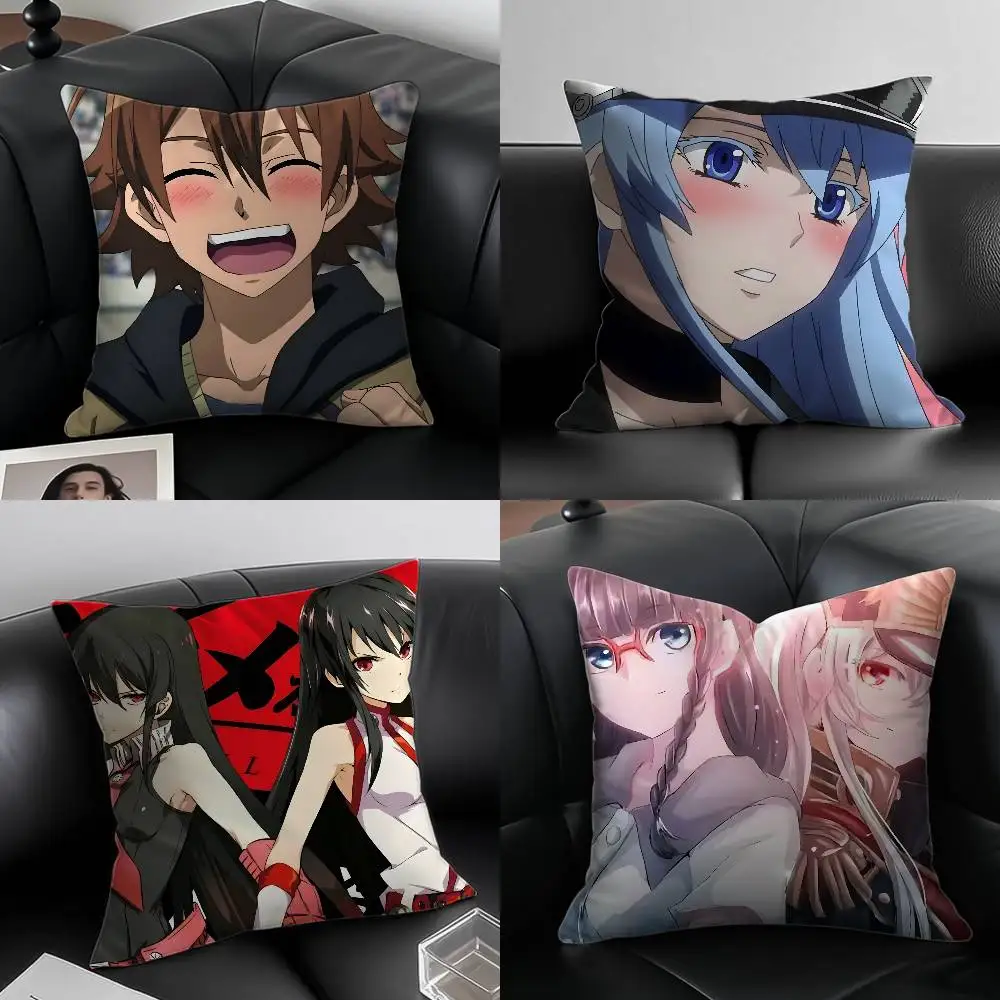 

Akame Ga Kill Pillow Case Custom Printed Brushed Fleece Pillow, Baby Skin-Touch, Eco-Friendly Dye-Sublimation Cushion For Home D