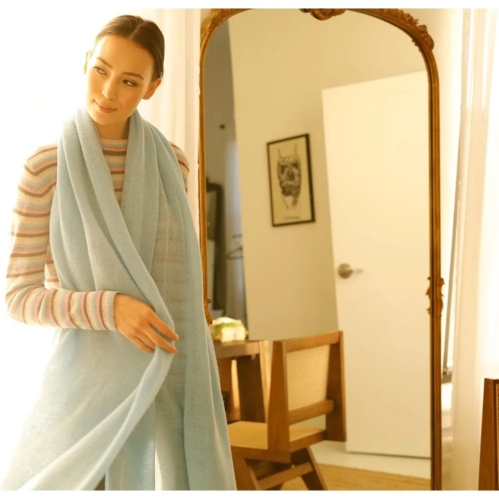 Luxuriöse, leichte Reisefolie aus 100 % Kaschmir für Komfort und Stil