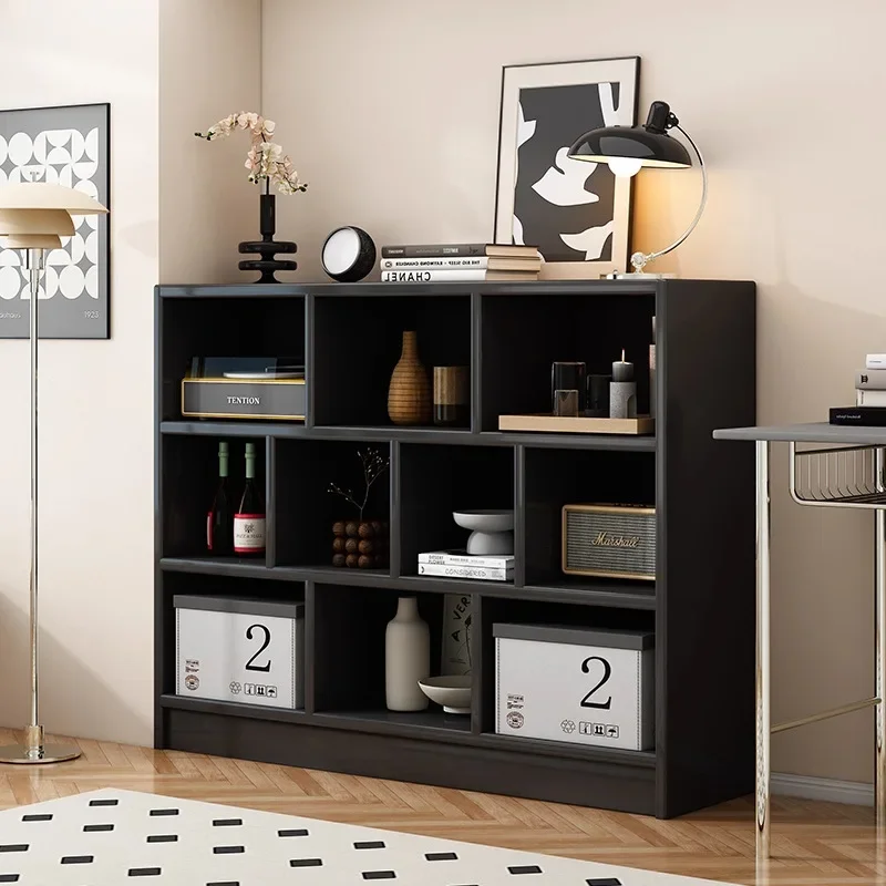Locker bookcase  integrated against the wall side cabinet antique  lattice cabinet storage cabinet