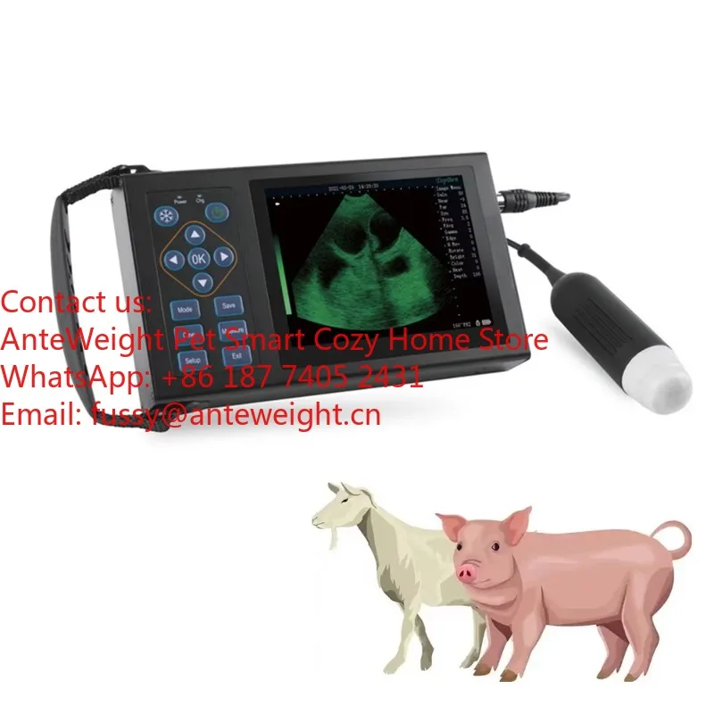Portable GF-M10 Veterinary Ultrasound Scanner for Pig and Sheep Pregnancy Test Farms Use 5.6inch Screen High Pregnancy Rate