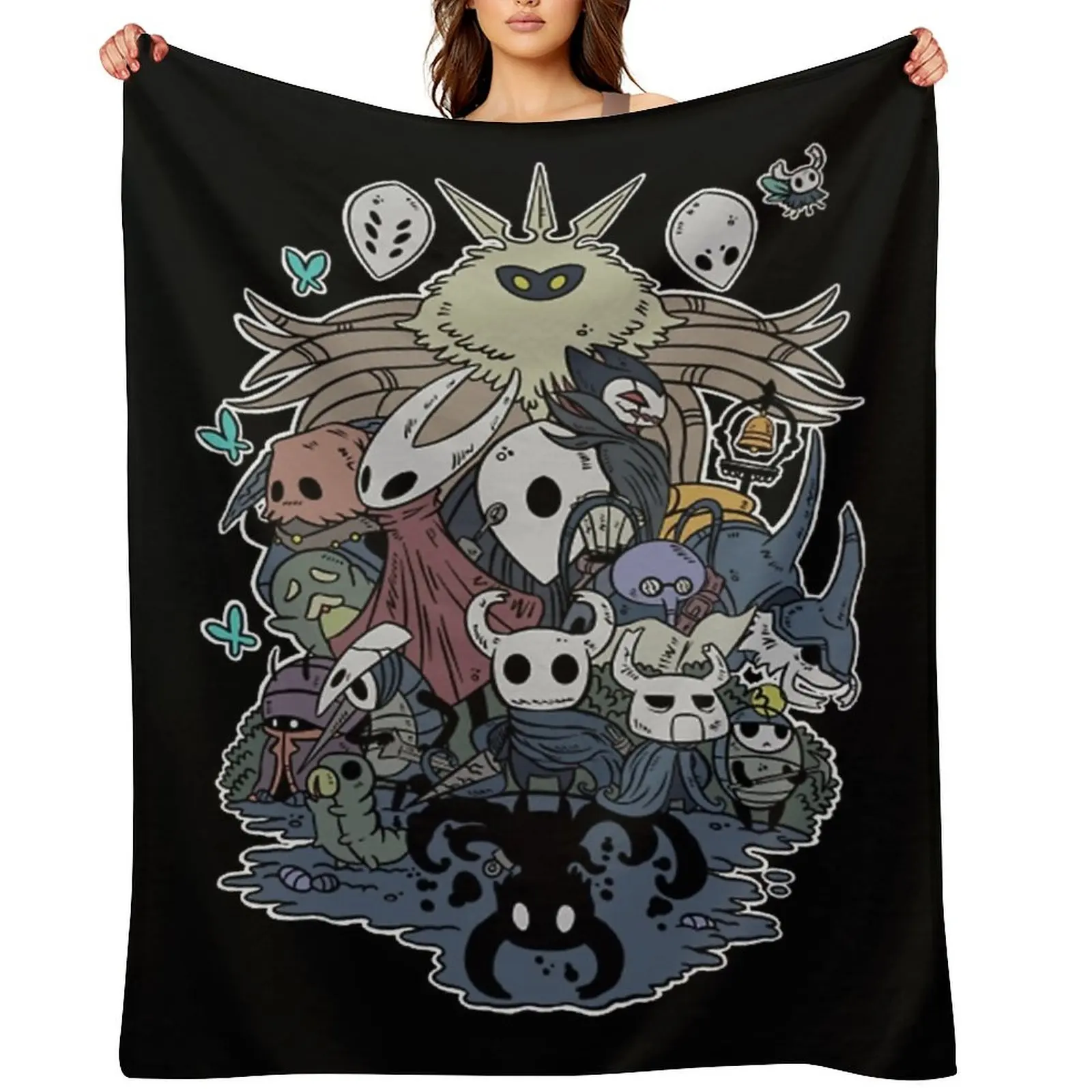 

Hollow Party Throw Blanket Bed Fashionable For Decorative Sofa halloween Luxury Brand Blankets