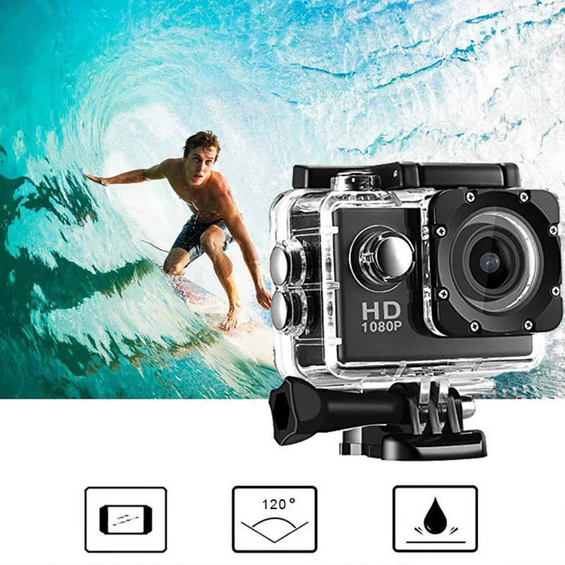 كاميرا كاملة HD 1080P مقاومة للماء 2.0 بوصة كاميرا فيديو رياضية DV Go Car Cam Pro كاميرا فيديو رياضية صغيرة مع ملحقات الكاميرا