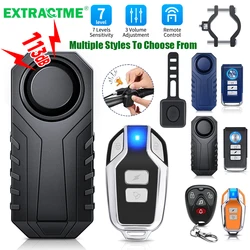 Extractm Motorcycle Alarm Wireless Remote Control Waterproof 113dB Bicycle Electric Scooter Moto Anti theft Security Alarm