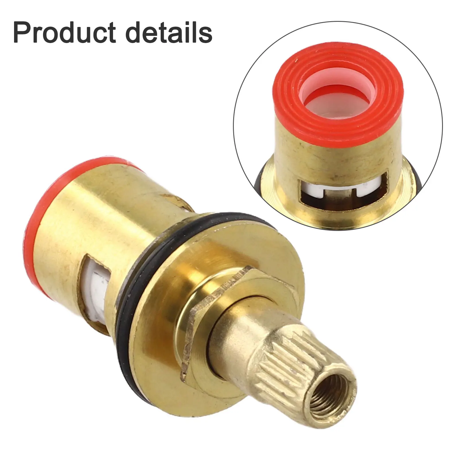 Copper Tap Valve Faucet Cartridge Bathroom Hot Cold Water Mixer Valve Quick Opening Single Valve Home Kitchen Faucet Accessory