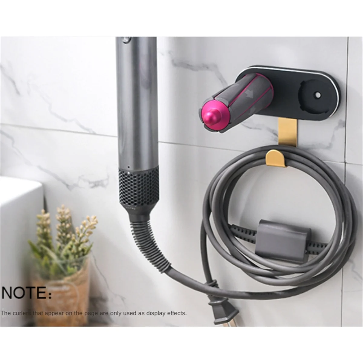 

Настенное крепление для щипцов для завивки волос Dyson Airwrap Стойка для хранения стайлера Стойка для хранения щипцов для завивки волос для ванной комнаты LPY