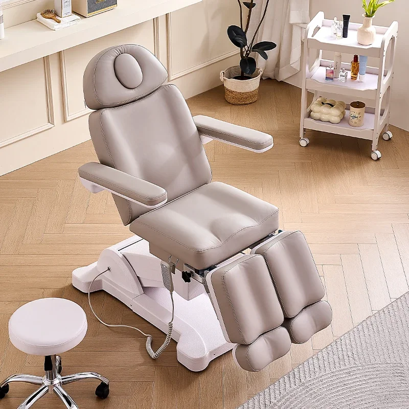 Cama de belleza eléctrica, silla de pedicura, tatuaje corporal, silla de baño de pies, elevación automática, calefacción, tatuaje, salón de belleza especial