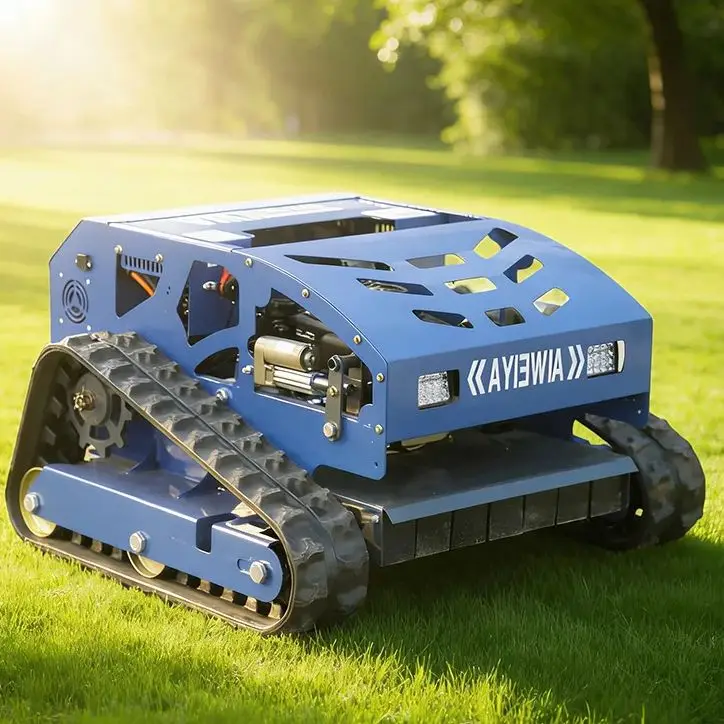 

Customized new industrial-grade zero-turn tracked remote-controlled lawn mowers for gardening, agriculture, and forestry
