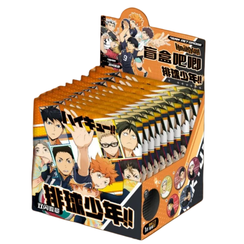 Haikyuu Kozume Kenma Kageyama Tobio Hinata Shoyo مفاجأة صندوق أعمى إبداعي عالي الجودة شارات كرتونية ثنائية الأبعاد هدايا