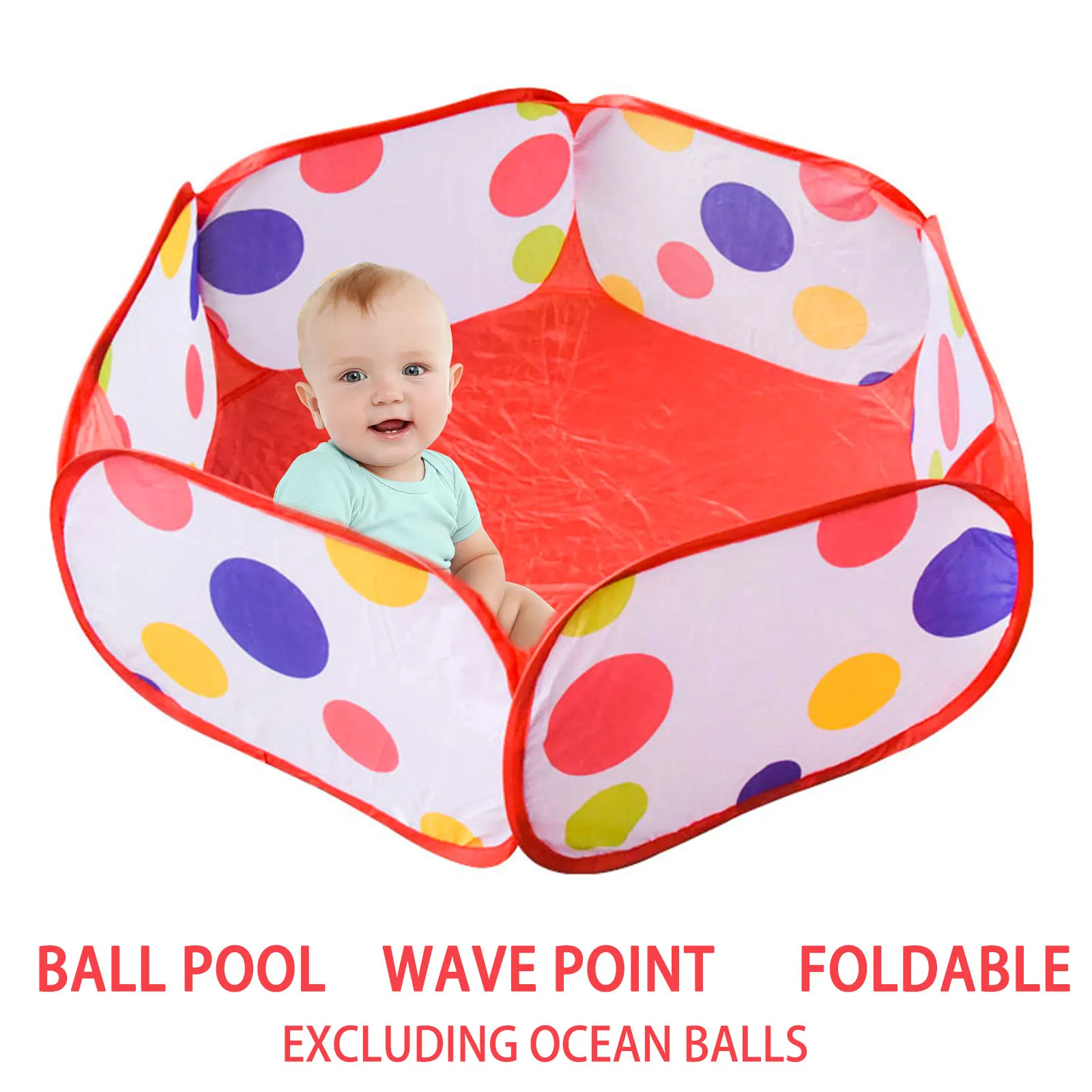 الأطفال داخلي كرة المحيط بركة ستة جوانب سياج لعبة المنزل طوي الطفل المحمولة خيمة لعبة بركة موجة بركة الذكور والإناث #5