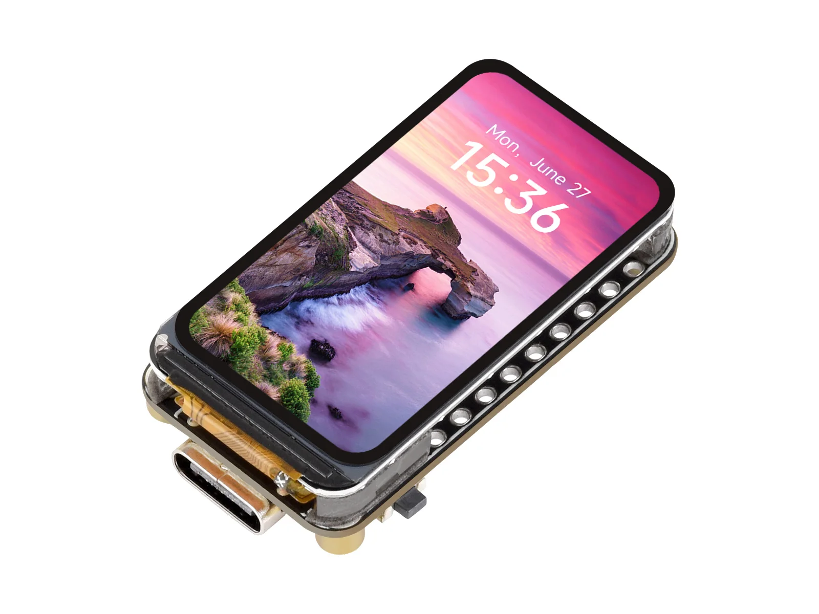 ESP32-C5-LCD-1.47 LCD-Display-Entwicklungsboard, RISC-V 32-Bit-Prozessor, 172 × 320 Auflösung, 262K Farben, unterstützt 2,4GHz/5GHz WLAN