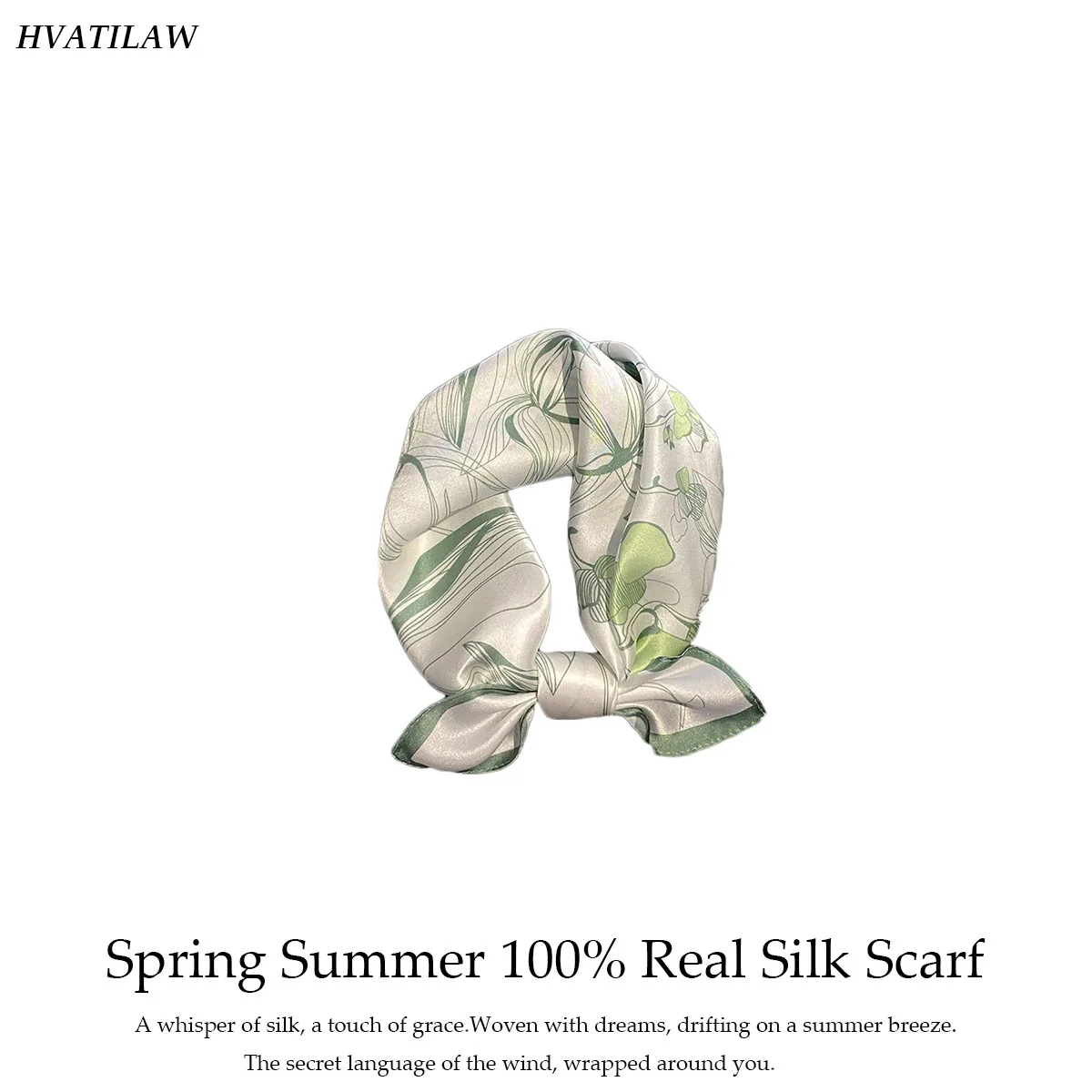 

Шарф из 100% натурального шелка, летний женский квадратный платок 53 см, модная бандана, хиджаб, пончо, пашмина, женский фулярд