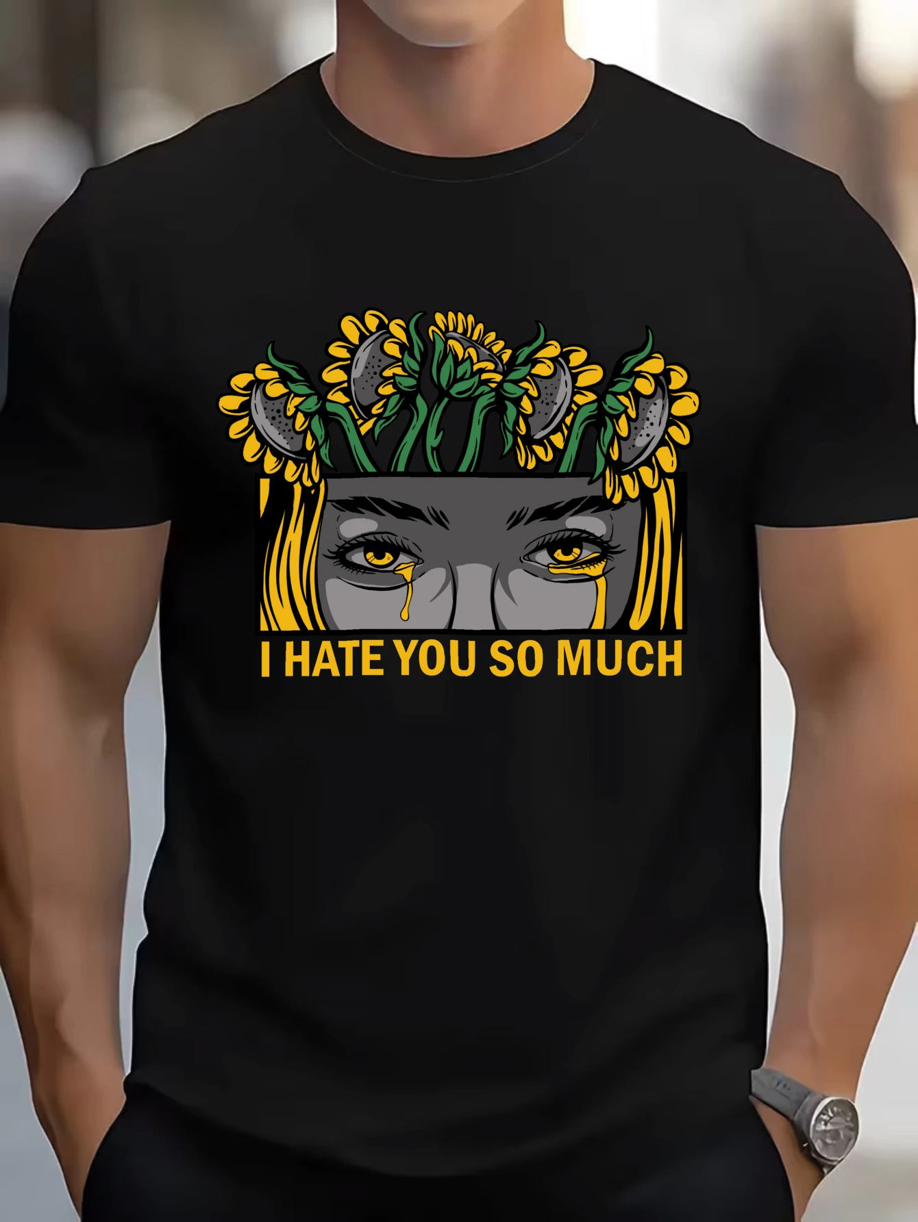 

Men's "I Take You To Moon" Girl T-Shirt Retro Romantic Casual Streetwear Cotton Tops