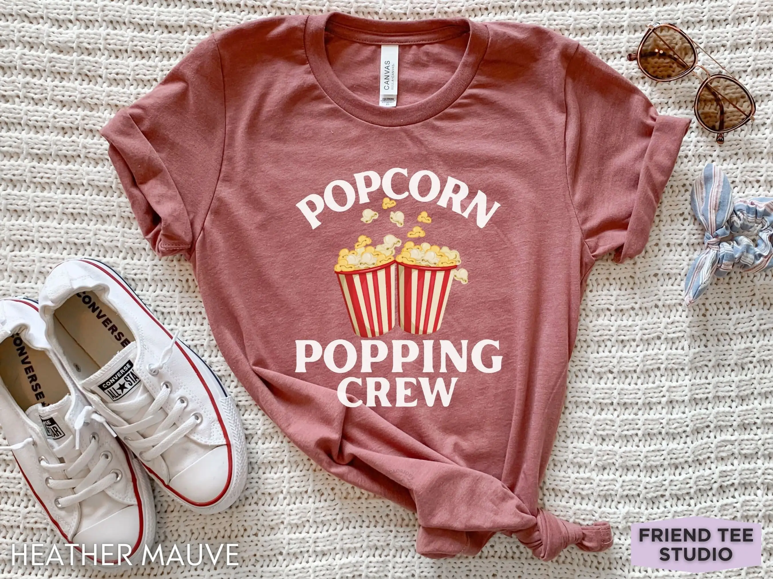 

Popcorn T Shirt Funny s Girls Movie Night Film Lover Theater Cinema Team