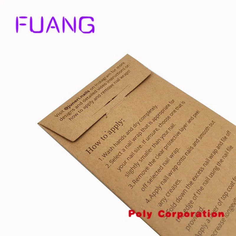 Custom  Custom Gold Logo Thank You Card Packaging Kraft Paper Envelopes With Window