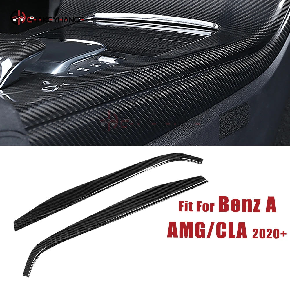 

Центральная консоль автомобиля из углеродного волокна, боковая панель переключения передач, аксессуары для Benz A CLA Class W177 V177 C118 W118 CLA180 2019 2020