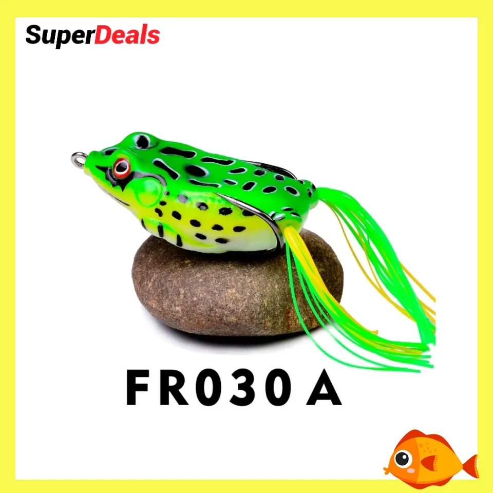 13G Frog Lure Soft Tube Bait with Fishing Hooks Plastic Fishing Lure Frog Artificial 3D Eyes  Top Water Ray 1 Pcs