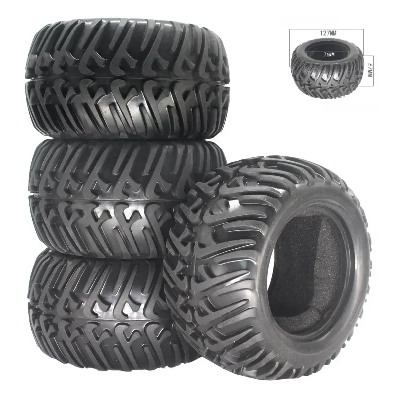 4 PCS HSP 1/10 pneus grandes universais 94111/94188 pneus 115 MM/127 MM/128 MM