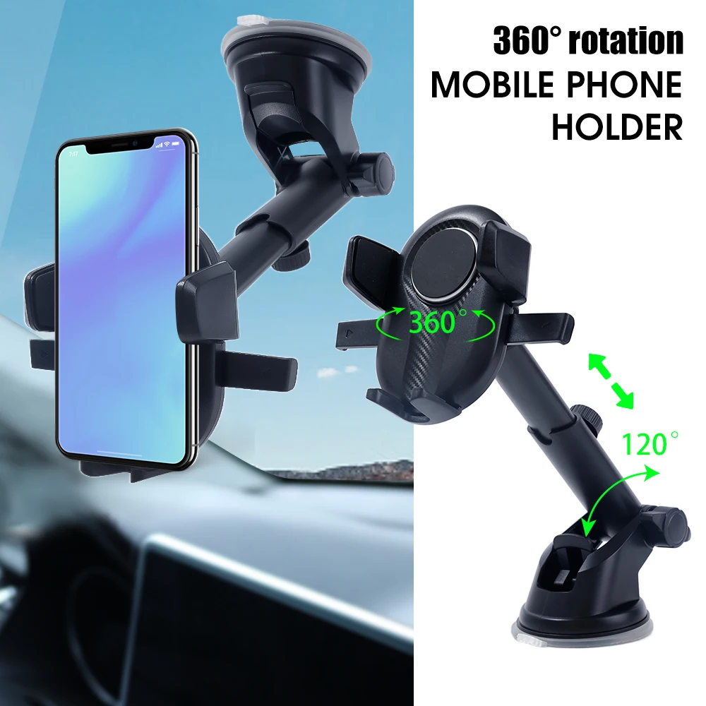 Car Dashboard Phone Holder Stand Gravity Car Suction Cup Phone Stand Mobile Smartphone Bracket for Iphone Samsung Redmi Huawei