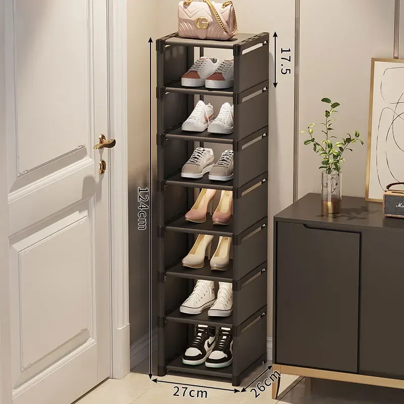 Zapatero organizador de zapatos, mueble para el hogar, sala de estar simples para armarios de almacenamiento, instalación multicapa, Zapatero