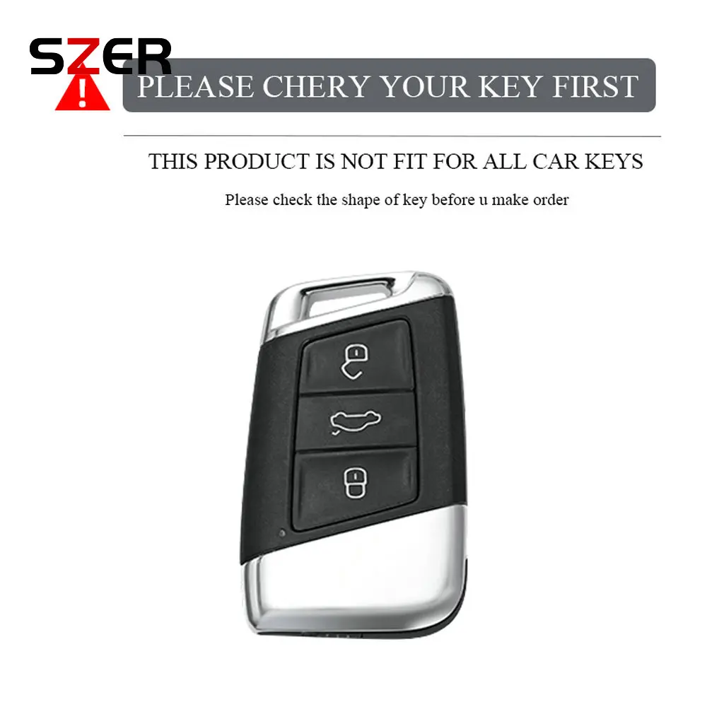 حافظة مفاتيح السيارة عن بعد من البولي يوريثان لسيارة فولكس فاجن ماجوتان باسات B8 لسكودا سوبيرب A7 ملحقات سلسلة مفاتيح فوب المحمية