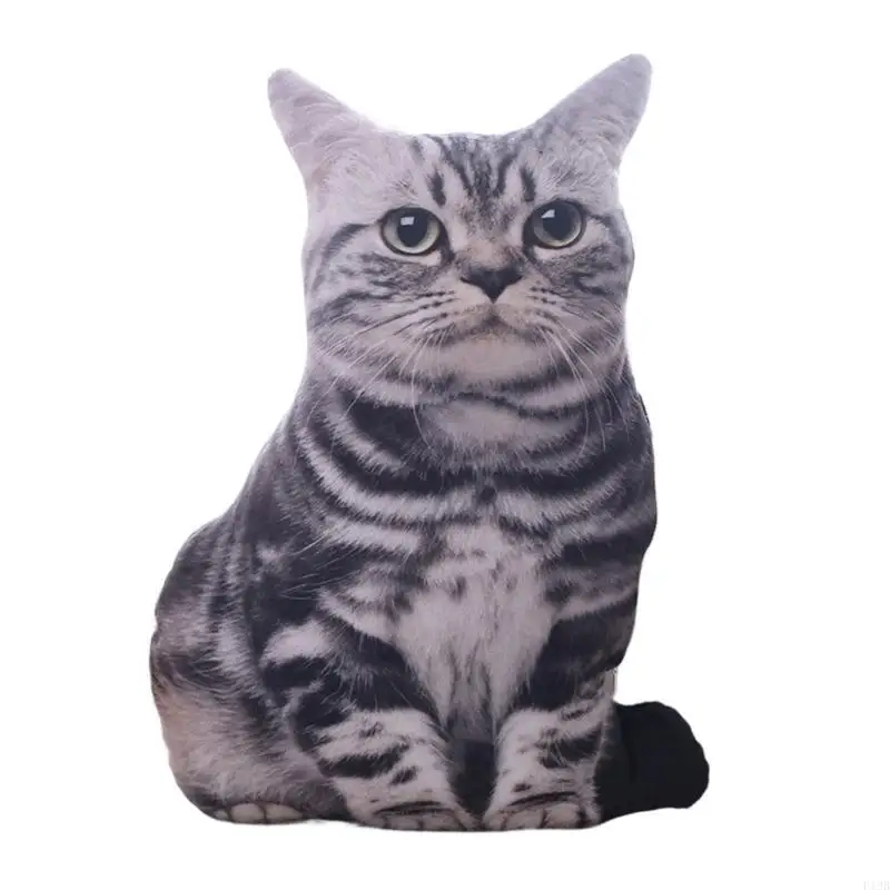 F19B Cotton Printed Throw Pillow Soft and Comfortable Toy Cushion with 3D Eyes Present for Girlfriend Home Accessories