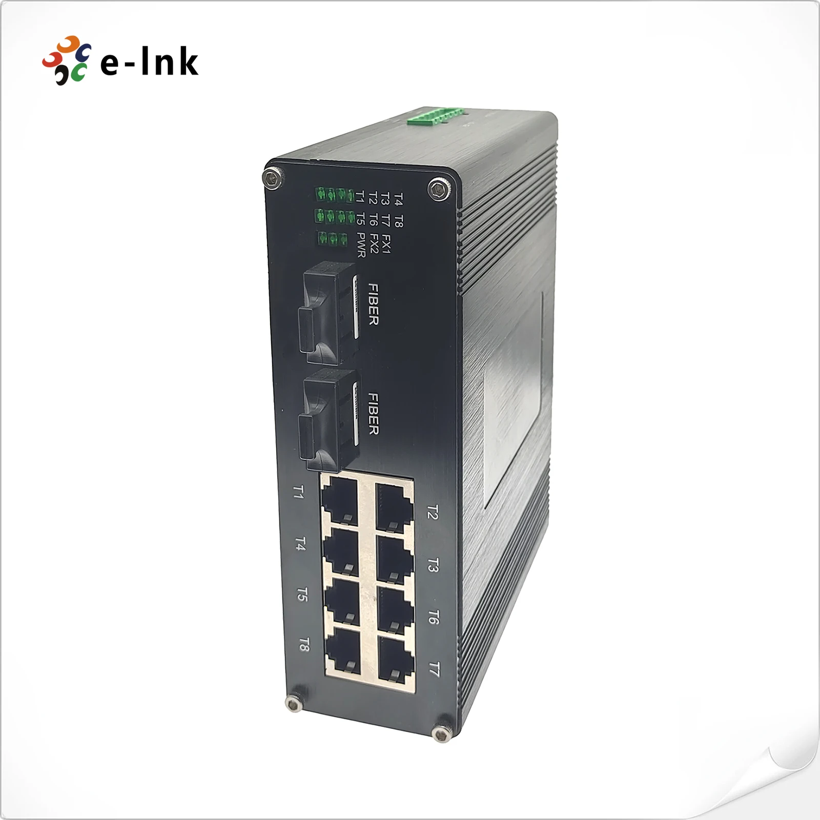 Industrial 8-port 10/100/1000Base-T + 2-port 1000BASE-X Ethernet Switch