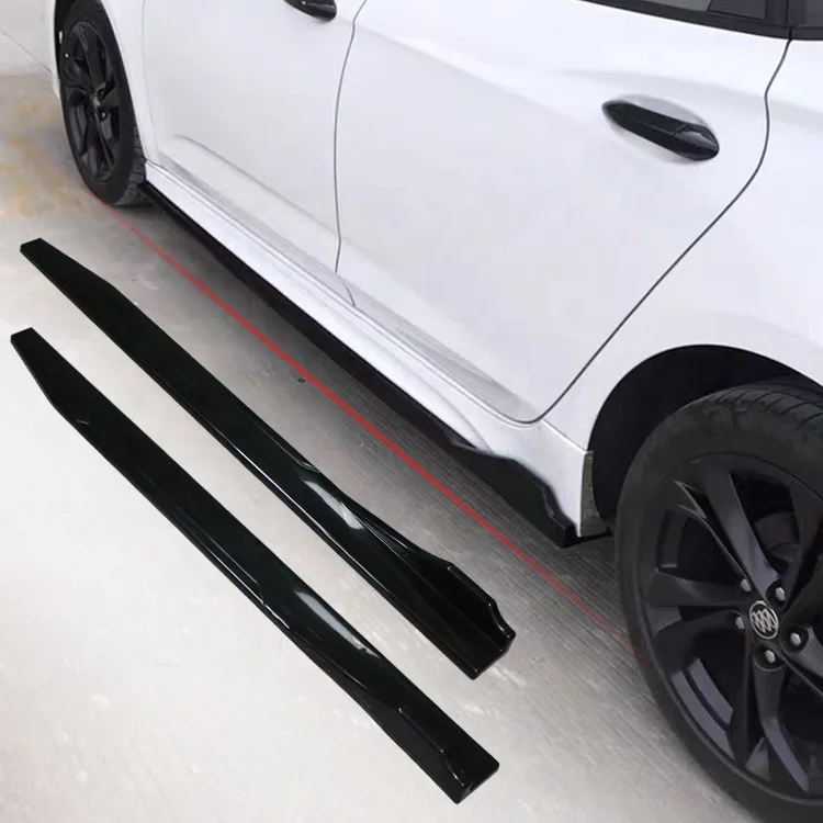 Universal Car Side Bumper Lip1.2M 120cm Faldas Laterales De  Skirts Body Kit Lower  Bottom Line Extensions