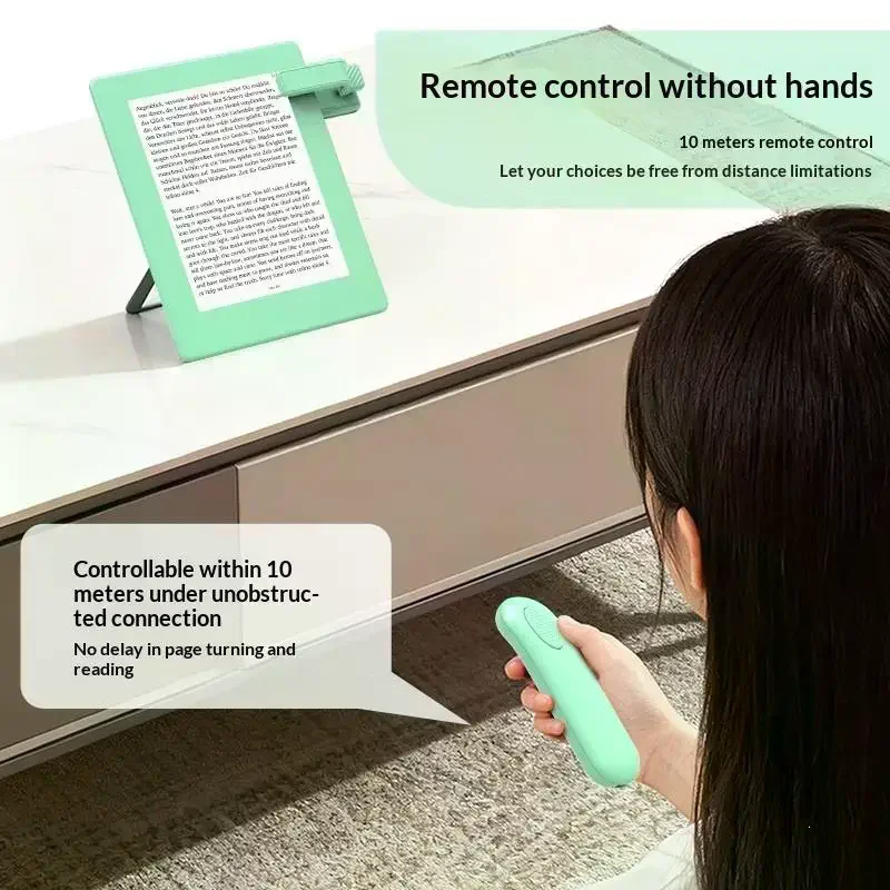 Mini Wireless Page Turner Remote 55mAh Lightweight Clicker for Content Creators  Browsing E-Reader Use