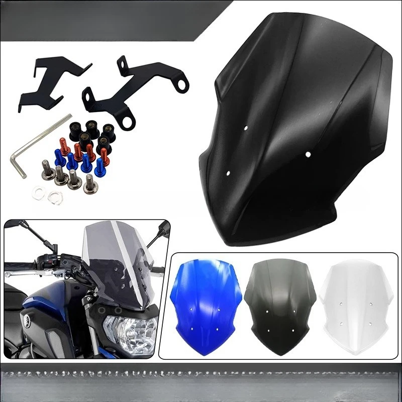 

Modified Front Windshield / Windscreen Glass / Wind Deflector for Yamaha MT-07/FZ-07 (2018-2020 Model Years)