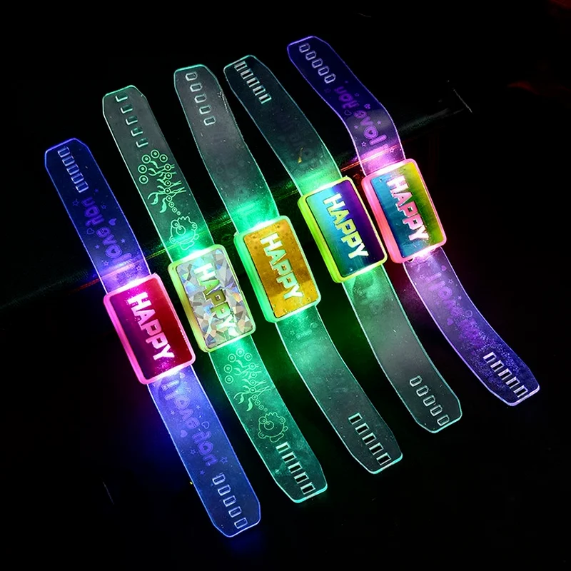 

24 шт. светящихся браслетов для мальчиков и девочек, праздничные браслеты-игрушки для детей на день рождения, Рождество, свадьбу, фестиваль