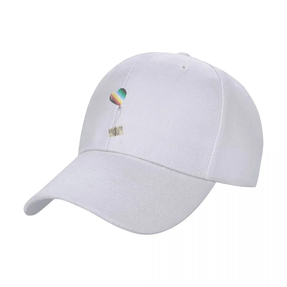 Disability pride flag heart balloon Baseball Cap Sunhat dad hat For Women Men's