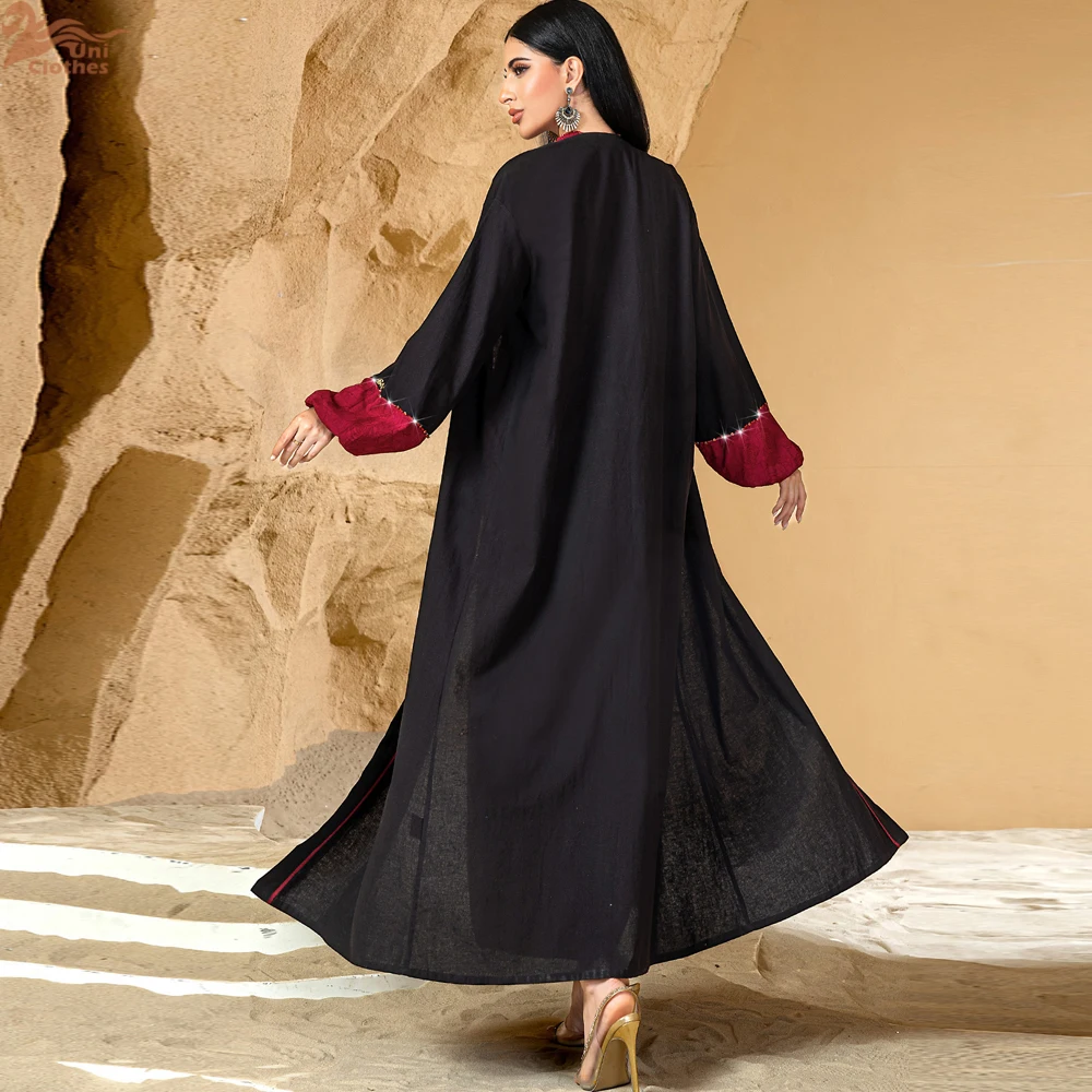 

Ramadan Eid Black Abaya Damen Dubai Muslim African Dresses For Women Kebaya Set Robe Djellaba Femme Musulmane Kaftan Vestidos
