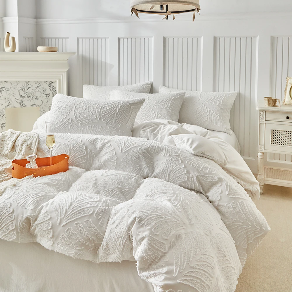 Duvet Cover Bedding Set Twin Full Queen King Size 135x200 Nordic Quilt Cover 240x220 Double Single Leaves Palm Bed Linen 200x200
