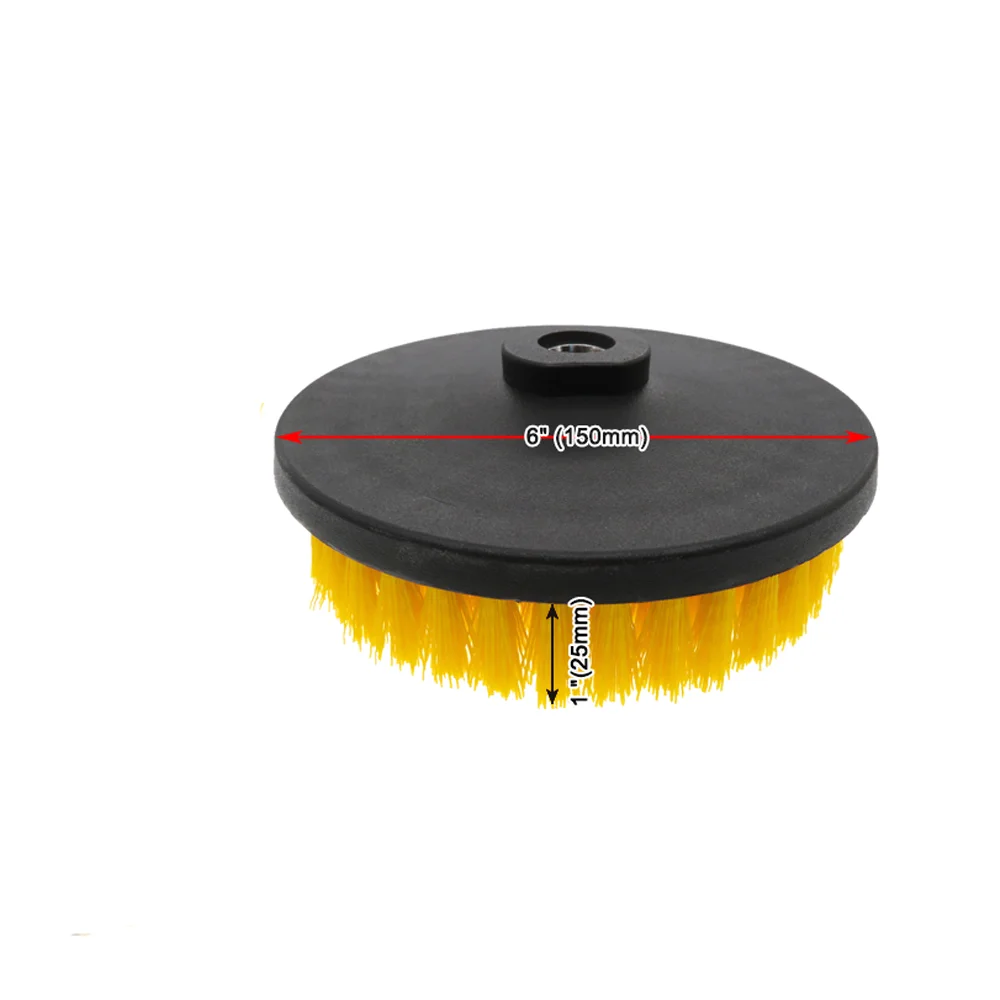 2/3.5/4/5/6 Inch Drill Cleaning Brush 1/3/4 Pcs Scrubber Brush for Cleaning Bathroom Bathtub Cleaning Brush Scrub Drill Tools