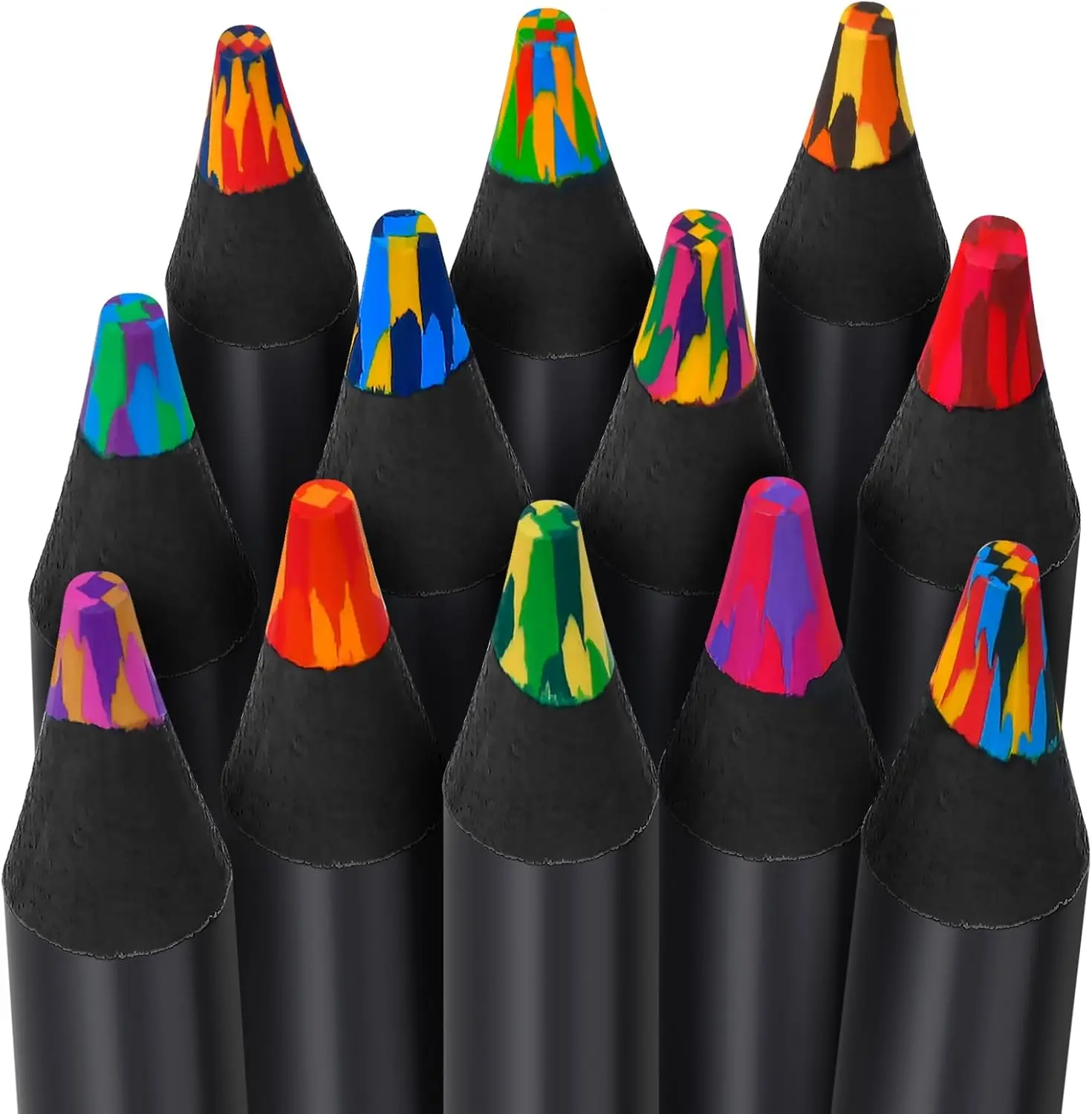 

Stocking Stuffers for Kids 12 Colors Rainbow Pencils Valentines Day Gifts for Kids Adults Teens Birthday Party Art Supplies