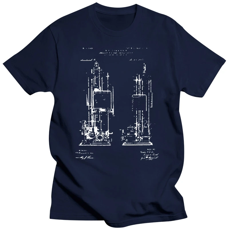 Elevator Emergency Brake Tops Tee T Shirt Architect Gift Mechanical Blueprint Steampunk New Unisex Funny Tops T-Shirt