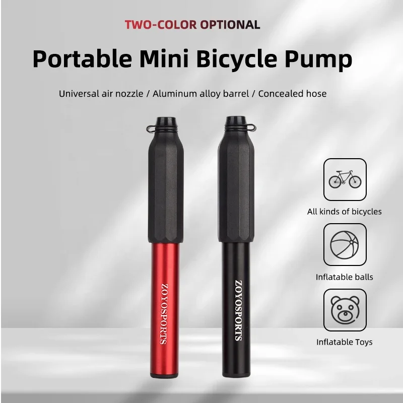 Super Mini Portable Bike Pumps Fits Presta and Schrader Compact and Lightweight Road Bike Tire Pump With Special Locking Chuck