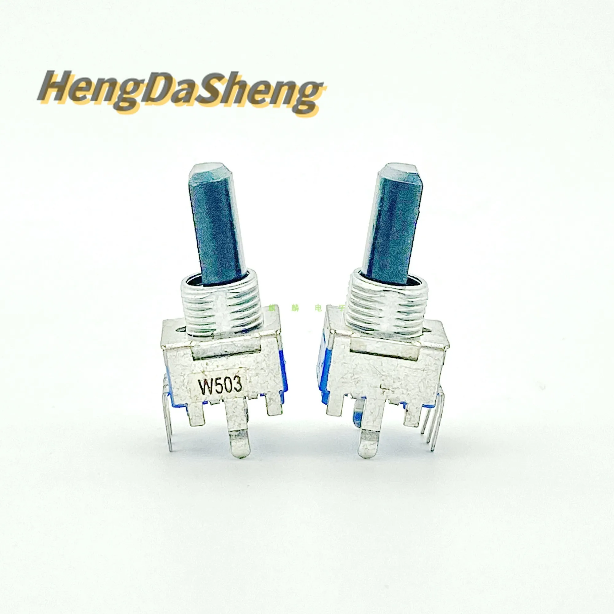 5Pcs/Lot RK09 Vertical Single Potentiometer W50K With Center Positioning Mixer Effect Gain Volume W503 behringer